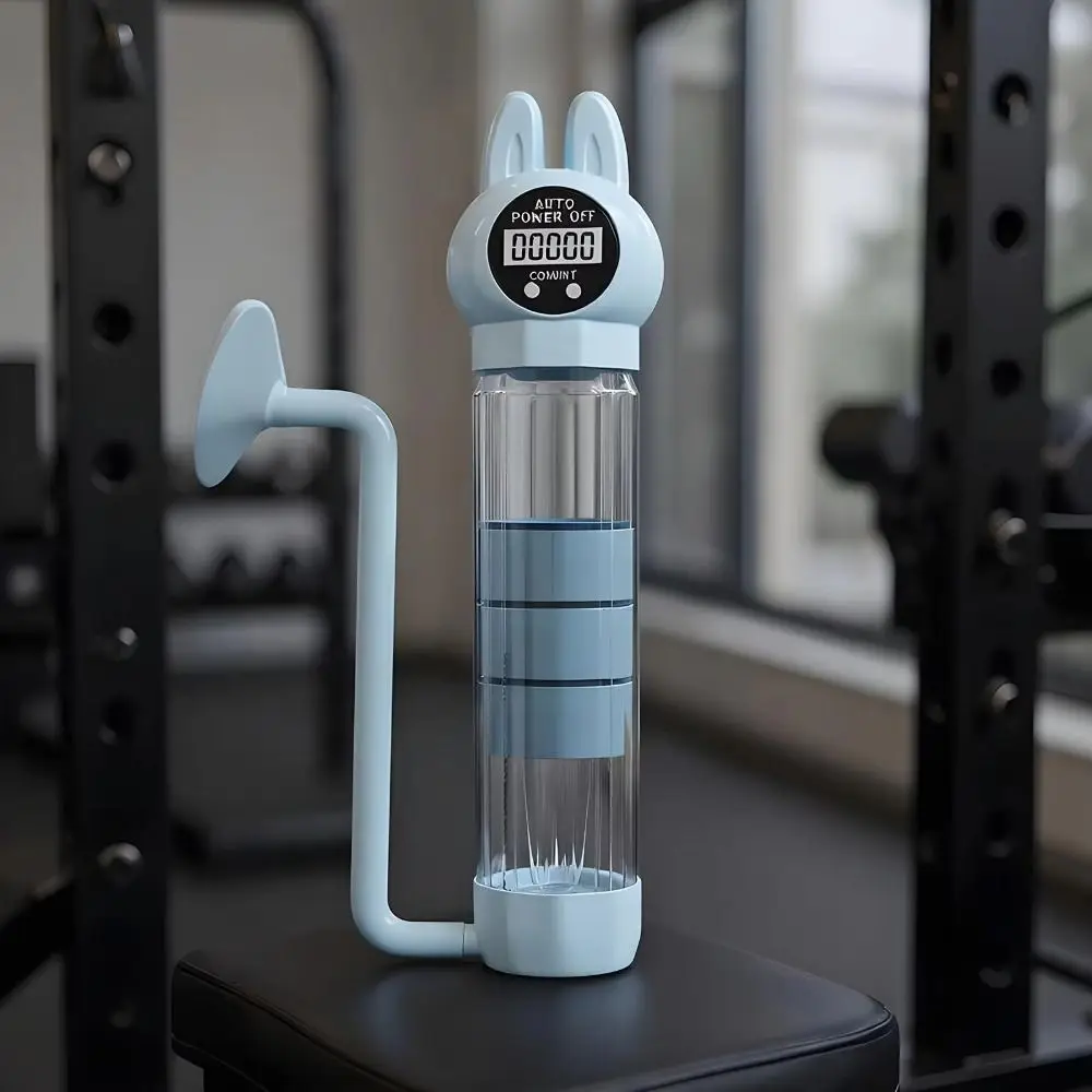 Adjustable Resistance Breathing Dumbbell Trainer Deep Breathing Ergonomic Design Lung Capacity Expander Practical With Counter