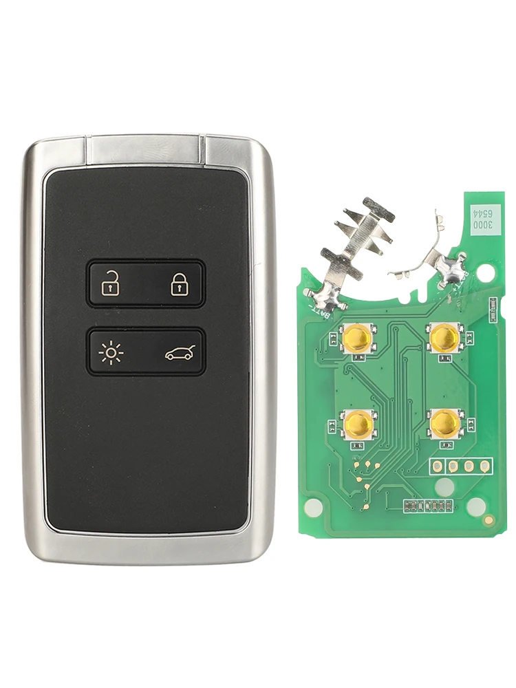 Jingyuqin 4BTN Slimme Afstandsbediening Sleutel 434 mhz Hitag AES 4A pcf7953M voor Renault Megane 4 Talisman Kadjar Espace 5 Keyless Go Entry sleutel - afbeelding 2