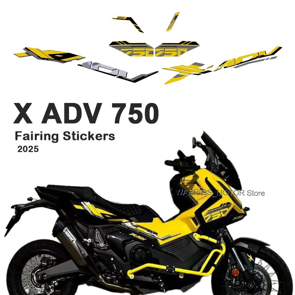 

X-ADV 750 ADV750 For Honda X-ADV 750 2025 Fairing Sticker Body Decoration Decals Kit Anti-Scratch PVC Sticker