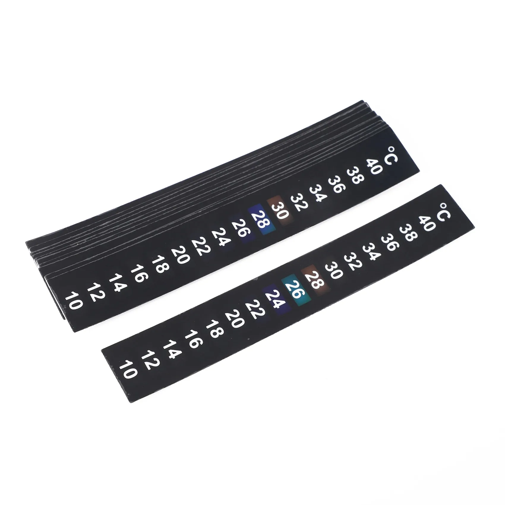 A93E-12Pcs Portable Fish Tank Aquarium Stick-On Thermograph Temperature Measure Celsius Thermometer Sticker