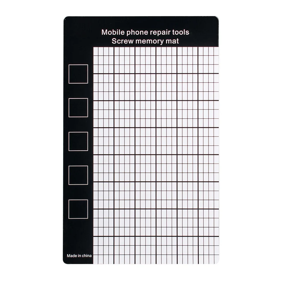 Magnetic Screw Mat Memory Chart Work Pad Working Memory Pad For Little Small Screws Holds Mobile Phone Repair Tool 145×90mm