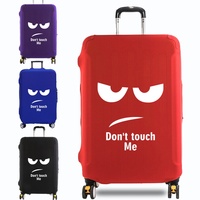 Travel Luggage Cover Suitcase Cover Travel Accessories Dust Proof Scratch Resistant Elasticity Covers White Picture Pattern