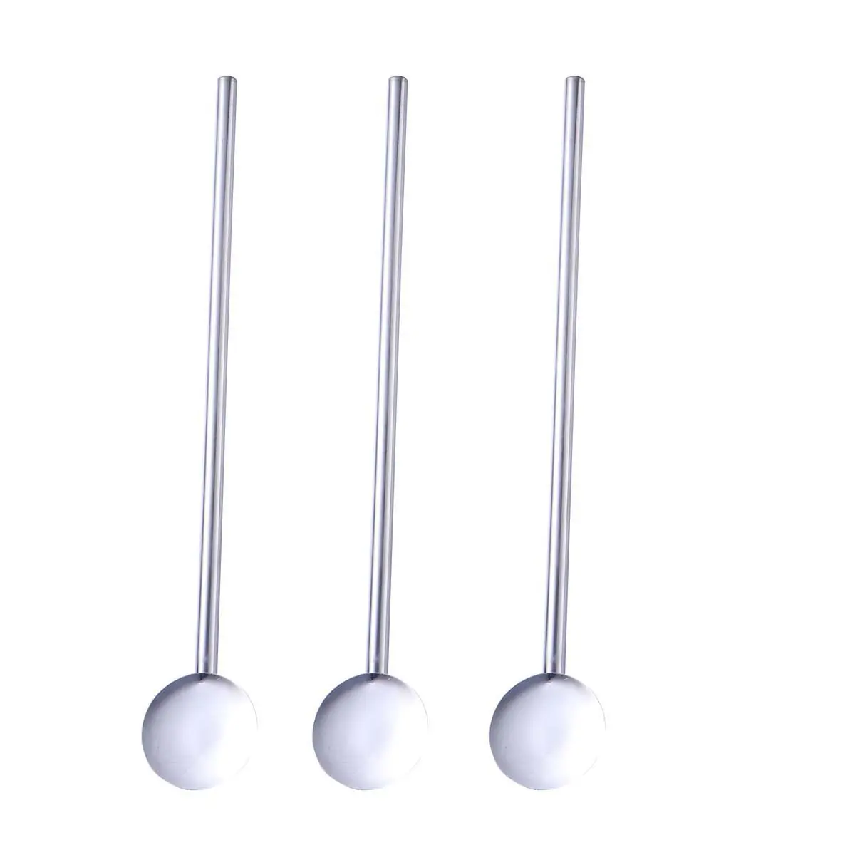 6Pcs Stainless Steel Multifunctional Spoon Straw Set Reusable Drinking Tool for Cocktails Summer Parties
