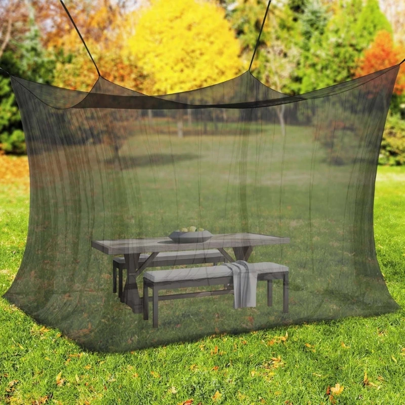 3x5x2.5M Outdoor Large Insect Net Single Opening For Camping Yard Hanging Design Durable Polyester Screen D2RD