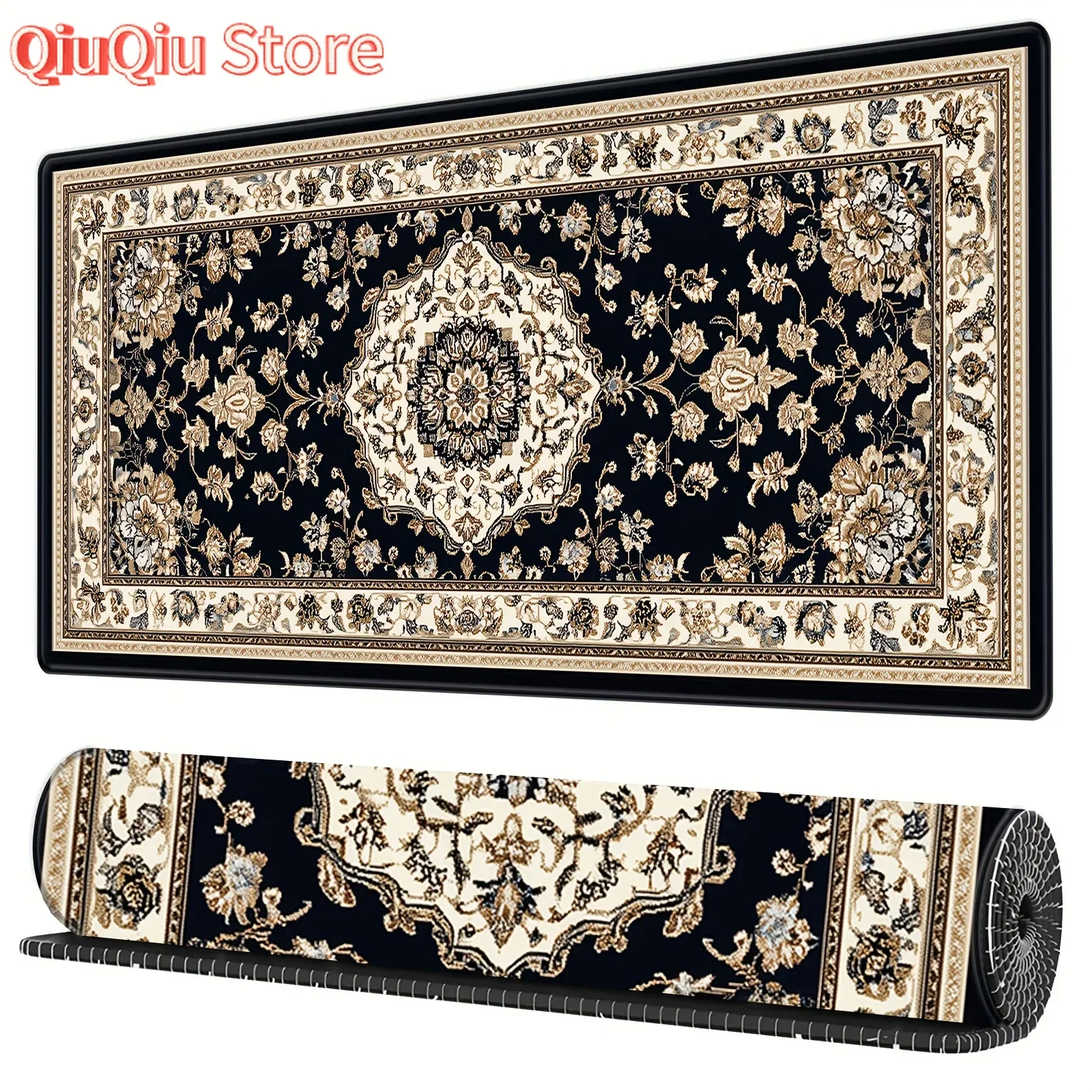 

XXL Black Persian mouse pad long table mat floor mat carpet Game Work home desktop accessories Game player office quickly shipp
