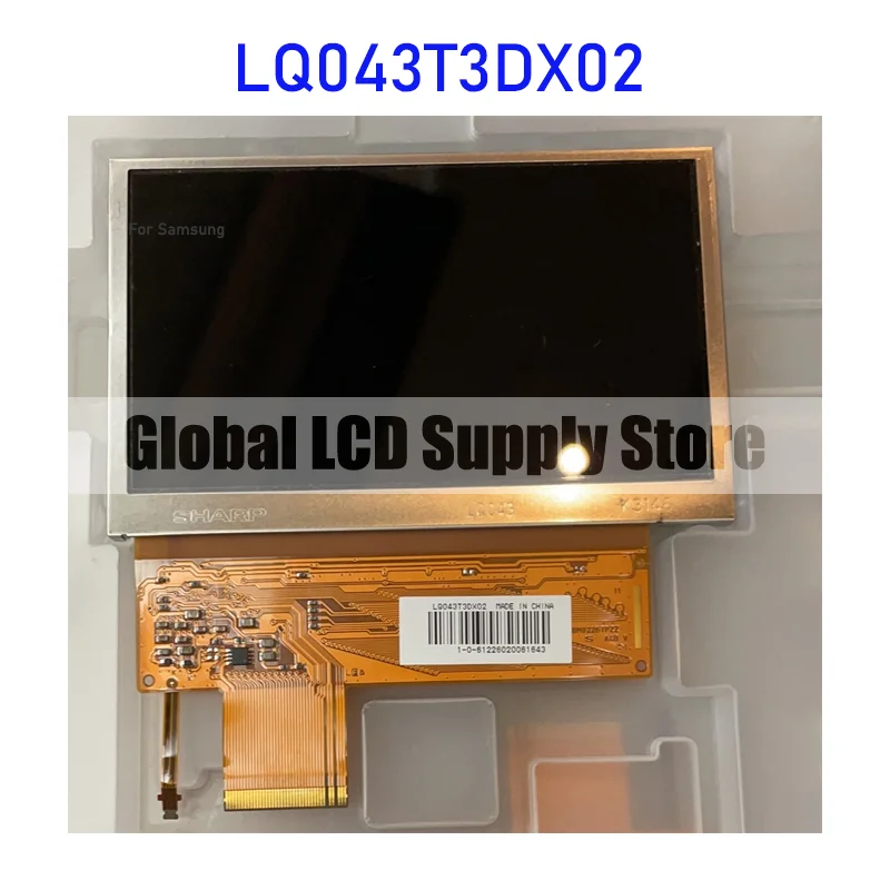 LQ043T3DX02 4.3 Inch LCD Display Screen Panel Original for Sharp 40 Pins FPC Brand New Tested