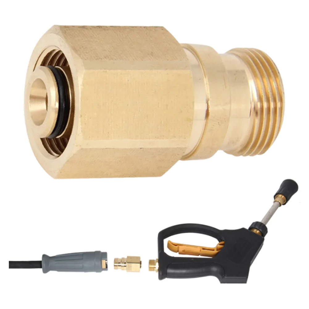Yellow Quick Connect Adapter Brass Fitting Easy Installation Seamless Connection Compact Design High Pressure Resistance