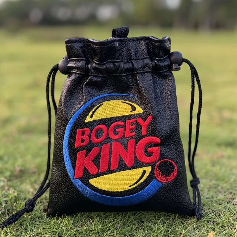 

Черная сумка для гольфа Bogey King с застежкой на шнурке, стильная и портативная сумка для гольфа, идеальный подарок для игроков, аксессуары для гольфа
