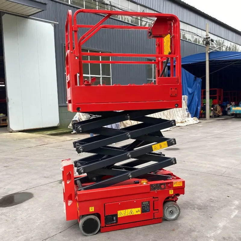 Customize Customized 4m-10m Portable Electric Scissor Lift Platform New Condition Self-Propelled Aerial Man 300kg Load Capacity