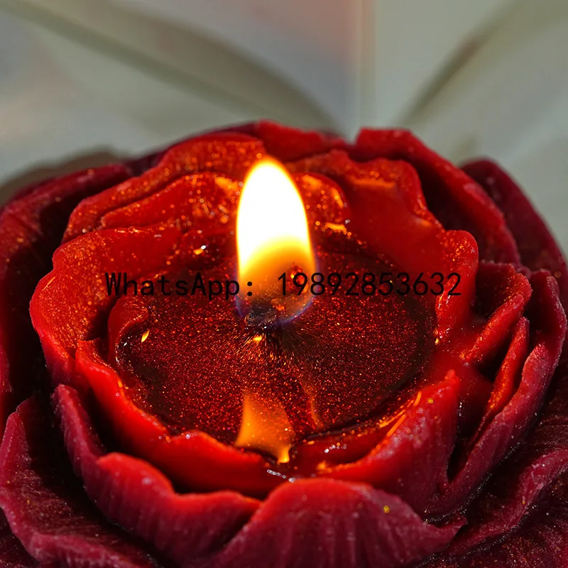 Low-temperature gilded rose & peony candle - dripless, skin-friendly, handmade aromatherapy candle for a romantic ambiance