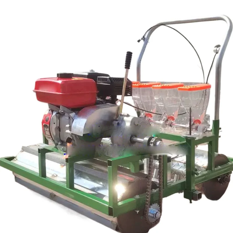 

2026 New Vegetable Seed Sower Machine Multifunctional Vegetables / Medicinal Materials / Grains Seeder 8 Row Petrol Seeder