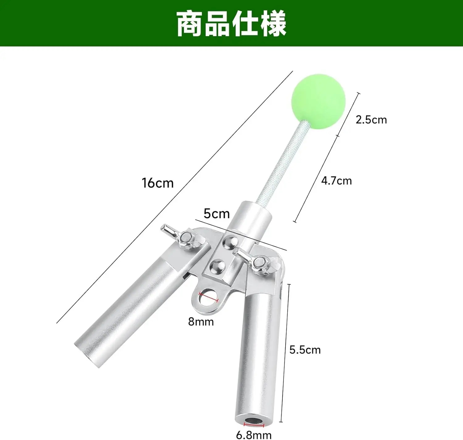 أجزاء مكررة من KOMCLUB أجزاء متشعبة عمود مشحم زاوية ثابتة قابلة للتعديل TARP أيضًا خيمة من الفولاذ المقاوم للصدأ خفيفة الوزن بعمودين/خيمة عمود واحد لحقيبة تخزين قفل نهاية القطب الخيمة (النوع أ) #1