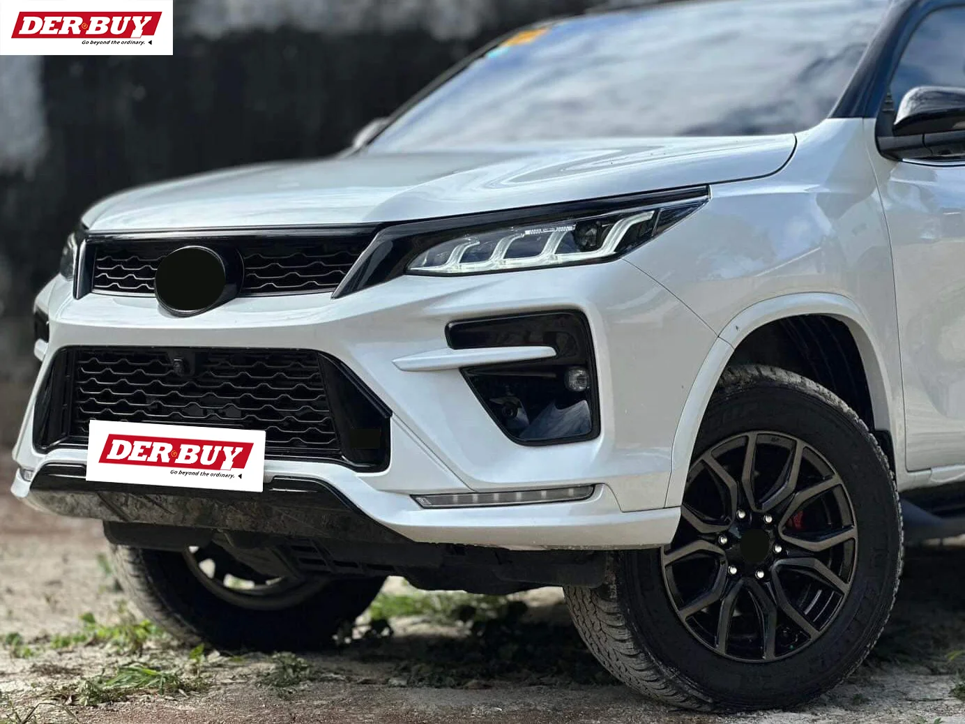 Аксессуары для Toyota Fortuner Legender: передний и задний бамперы, капот, фары, противотуманные фары, рамки для противотуманных фар, различные комплектации.