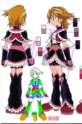 Misumi Nagisa Cure Black Cosplay Costume from Pretty Cure Max Heart cosplay acgcosplay costume