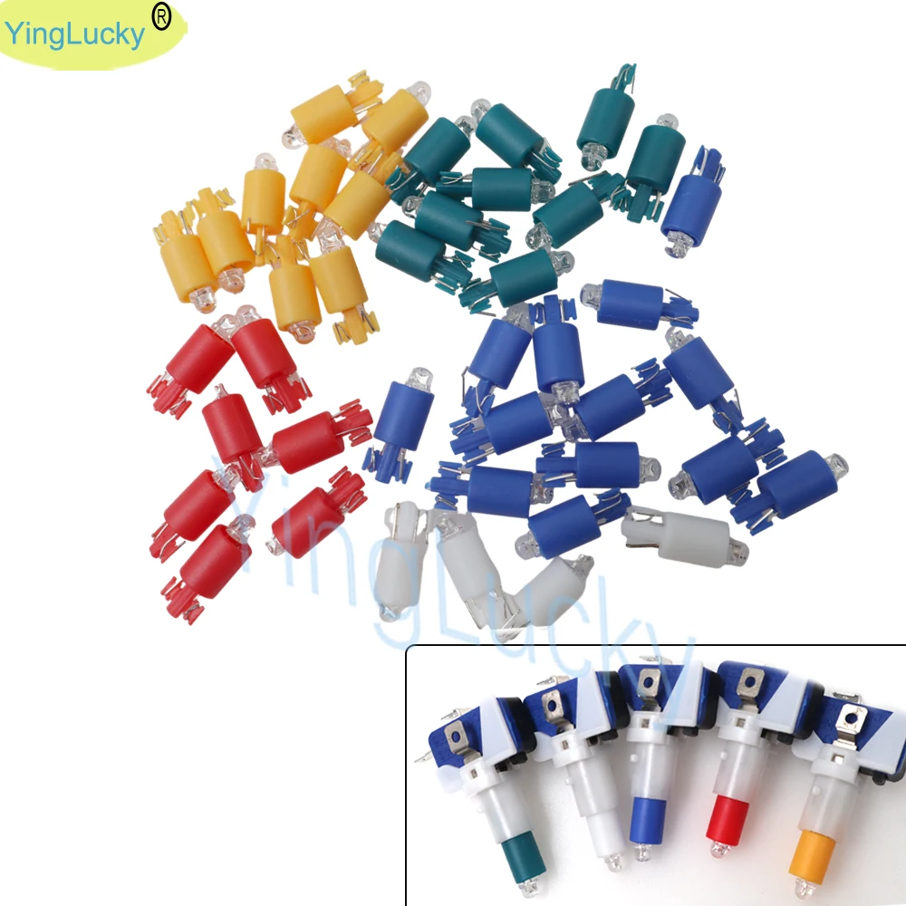 10 개 아케이드 버튼 5V/12V LED 램프 조명 푸시 버튼 아케이드 푸시 버튼 용 LED 전구 게임 콘솔 버튼 액세서리