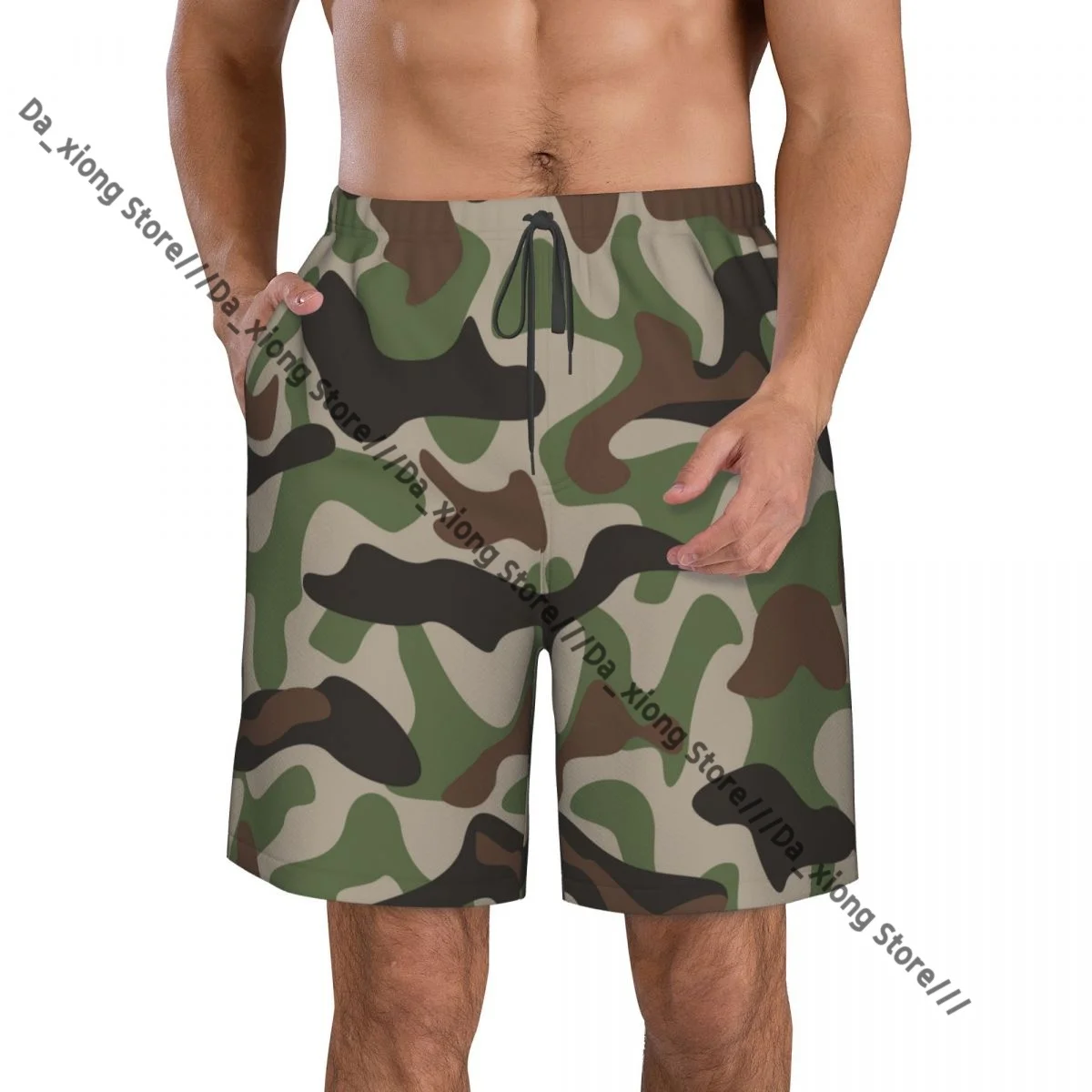 

Mens Swimming Shorts Swimwear Classic Camouflage Trunks Swimsuit Beach Wear Boardshorts