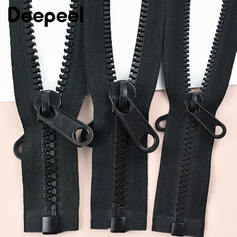 

1Pc 5#8#10# Resin Zipper Tape for Tent Down 60-300cm Open-End Double-Sided Closure Zippers Bags Replace Zip Sewing Accessories