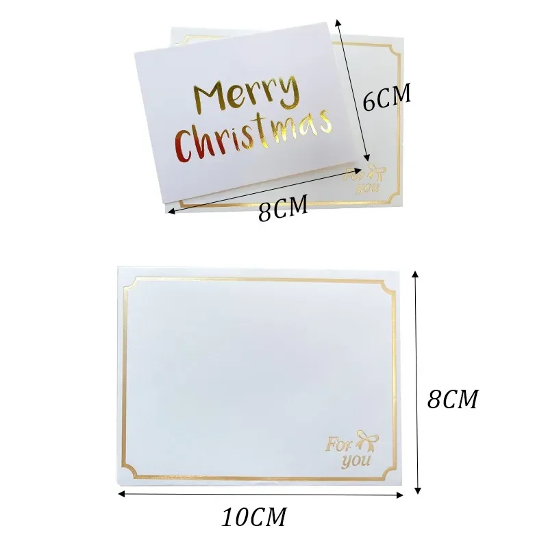 10set 10set White Greeting Card Message sales Decoration Wedding Bronzing Birthday Gift Box DIY Student Valentine\'s Day Envelope