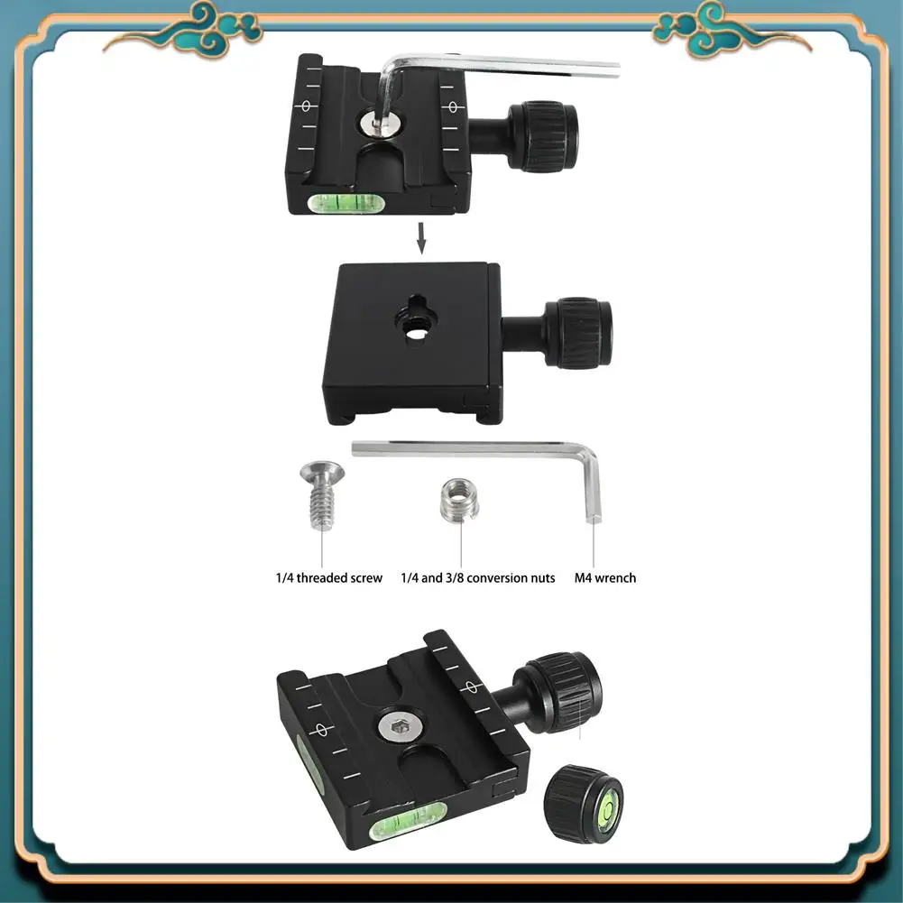 (جديد) - لوحة QR-50 سريعة الإصدار متوافقة مع رأس كرة ثلاثية القوائم من سلسلة Arca Swiss لكاميرا DSLR Monopod