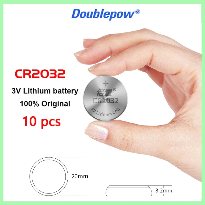 10 stücke Original CR2032 Taste 3V Lithium-Batterien Für Fernbedienung Rechner Uhr Motherboard knopf zelle batterie cr 2032