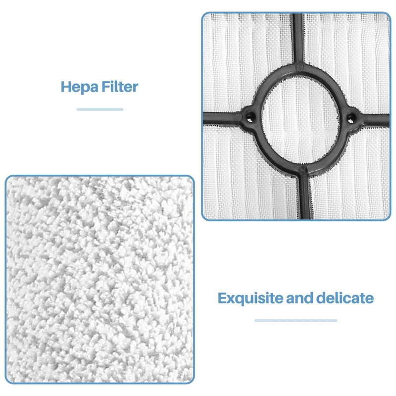 A21I-HEPA Filter Roller Brush For Tineco Floor One S3, Ifloor 3 Mop Vacuum Cleaner For Wet And Dry Floors