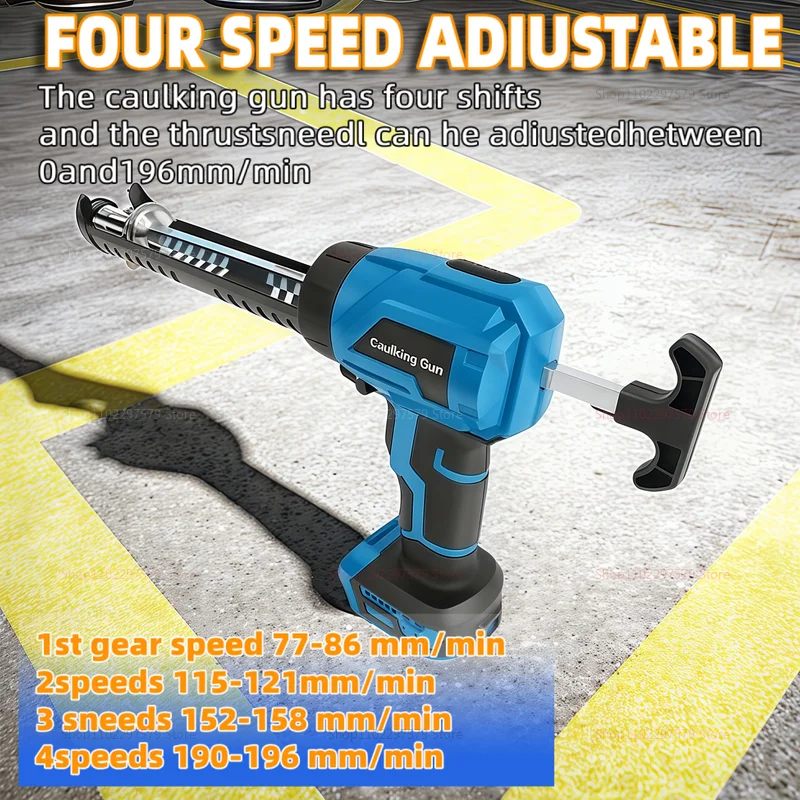 

Cordless Electric Caulking Gun 4 Speeds Wireless Glass Glue Gun Doors Windows Filling Sewing Gun For Makita 18V Battery Pin