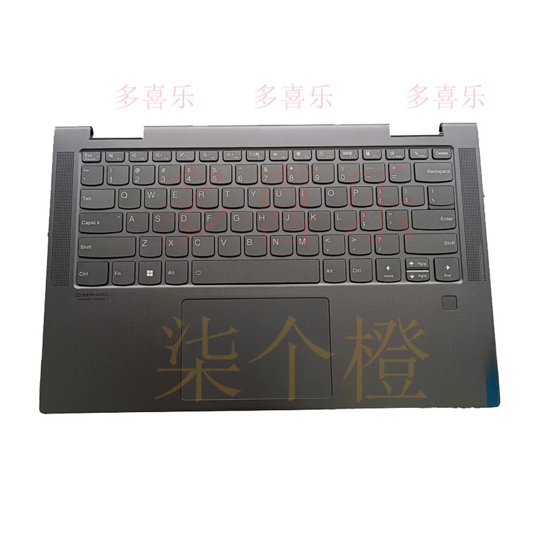 ZMZM لينوفو Ideapad اليوغا 7-14ITL5 Palmrest لوحة المفاتيح الخلفية لوحة اللمس 5CB1A16224