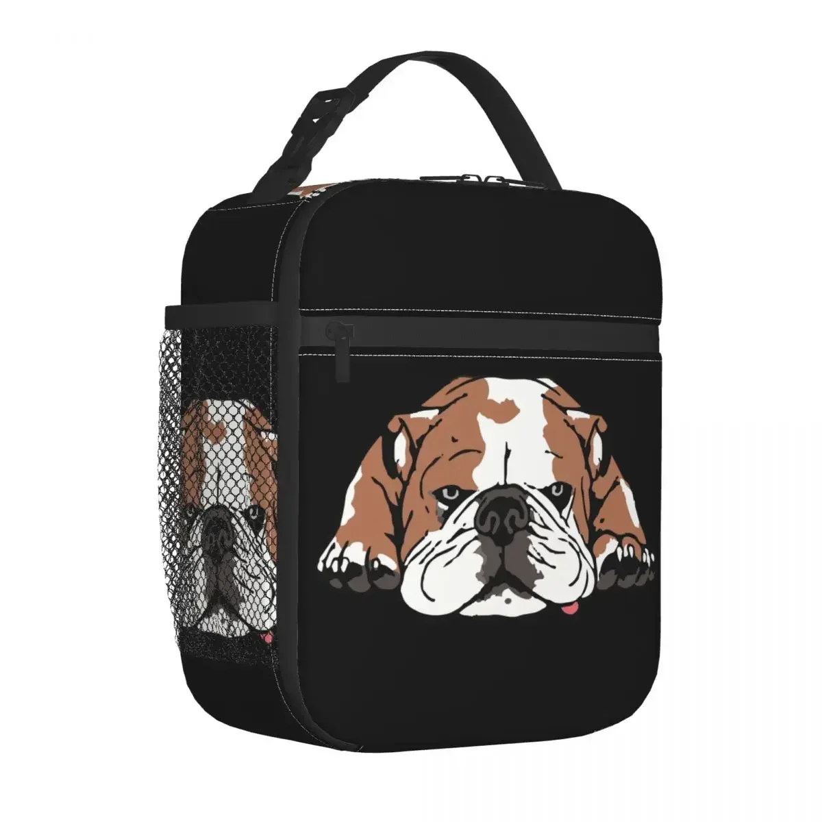 

Funny Bulldog Dogs Insulated Lunch Bag Leakproof Animal Reusable Cooler Bag Tote Lunch Box Office Outdoor Food Bag