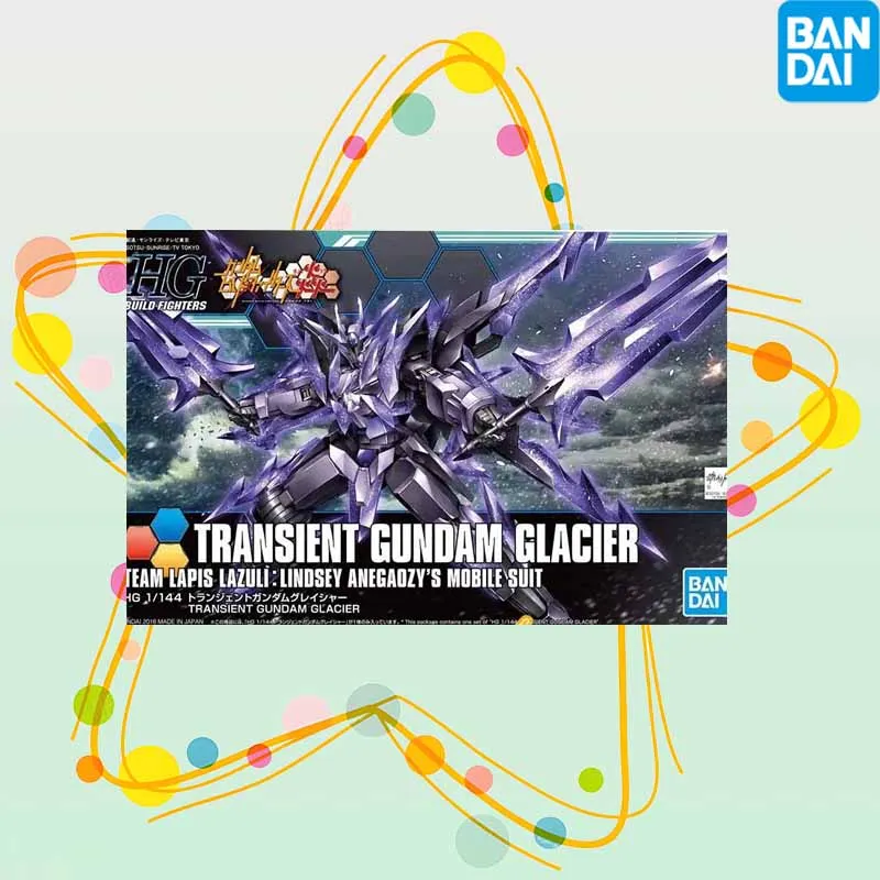 

Высокое качество Bandai Original GUNDAM HG 1/144 TRANSIENT GUNDAM GLACIER LINDSEY ANEGAOZYS Аниме Фигурка Сборка Модель Игрушки