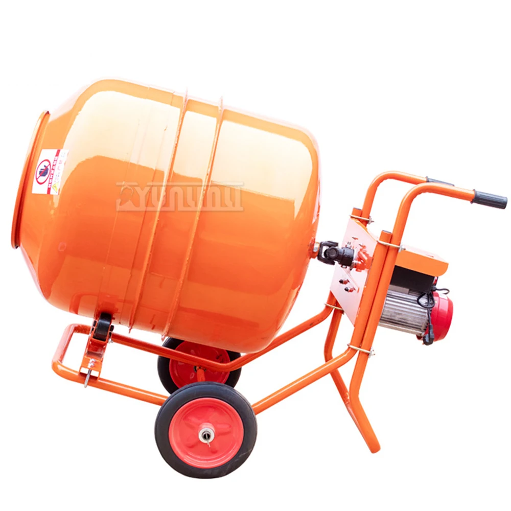 Concrete mixer construction household small site cement mortar mixer hand push roller feed mixing tank