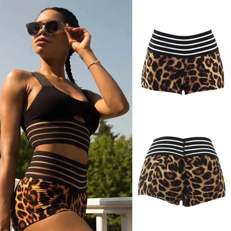 Novo sexy feminino verão shorts de cintura alta push up booty fiess esportes casual ginásio quente curto