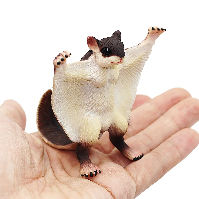 HOT Simulation Animal Toy Mouse Flying Squirrel Rat Chinchilla Action Figure Figurine Children PVC Collection Model Toy Gift