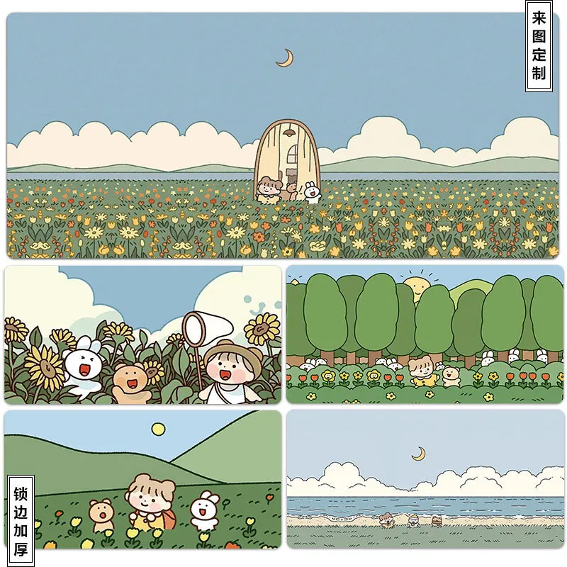 

Rabbit Mouse Pad Cute 900×400 Gaming Setup Anime Mouse Pad Mouse Carpet Desk Accessories Computer Mat Playmats Home Office
