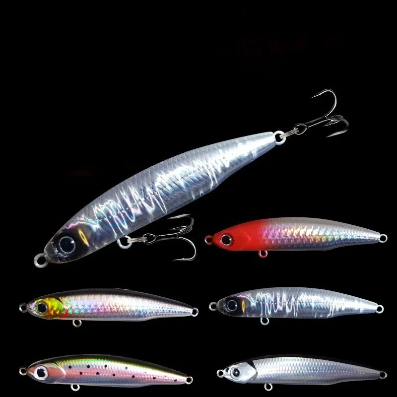 1pcs Sinking Rattling Pencil Lure 7.5 cm 13g Ultra-Long-Cast Wobbling Sinking Flip Bait  Wobbling Spinner Lure Fishing Gear