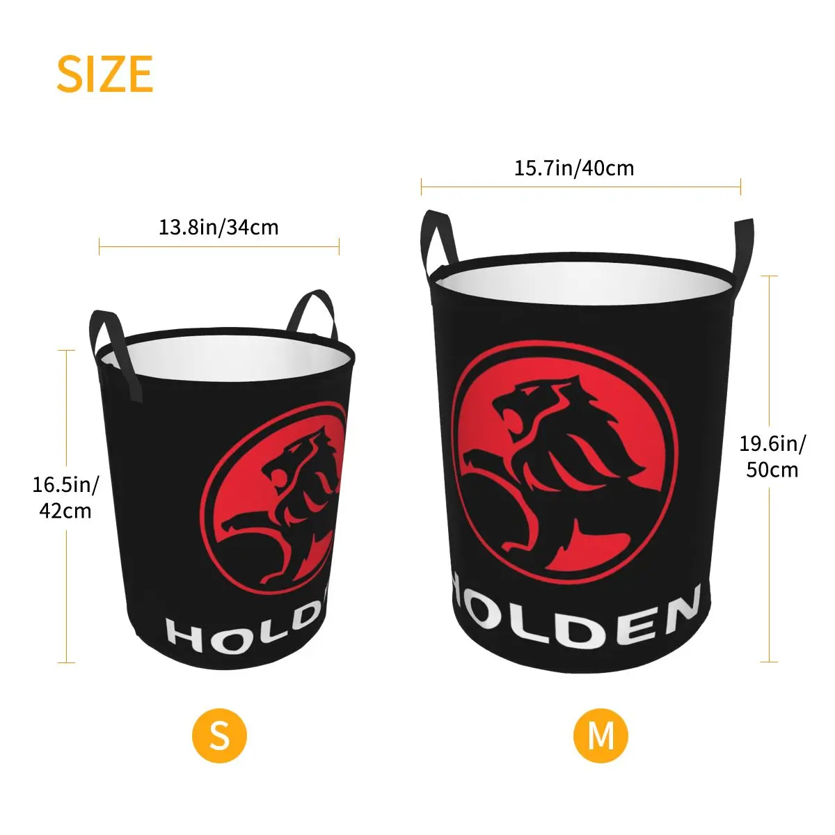 Best Seller Holden Logo Merchandise Folding Laundry Baskets Dirty Clothes Toys Sundries Storage Basket Large Hamper For Home Kid