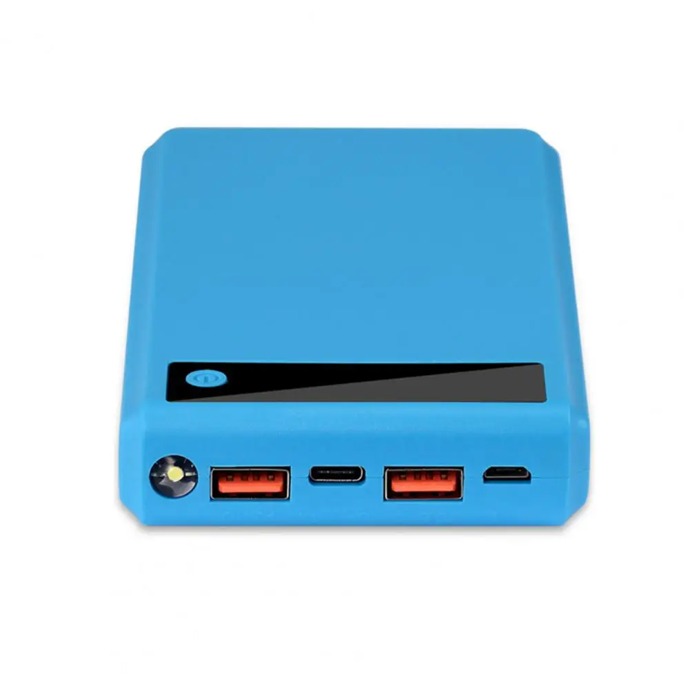 Practical with Strong Flashlight Power Bank Shell Welding-free 6 X 18650 Battery Charger Case DIY Box Fast Charging