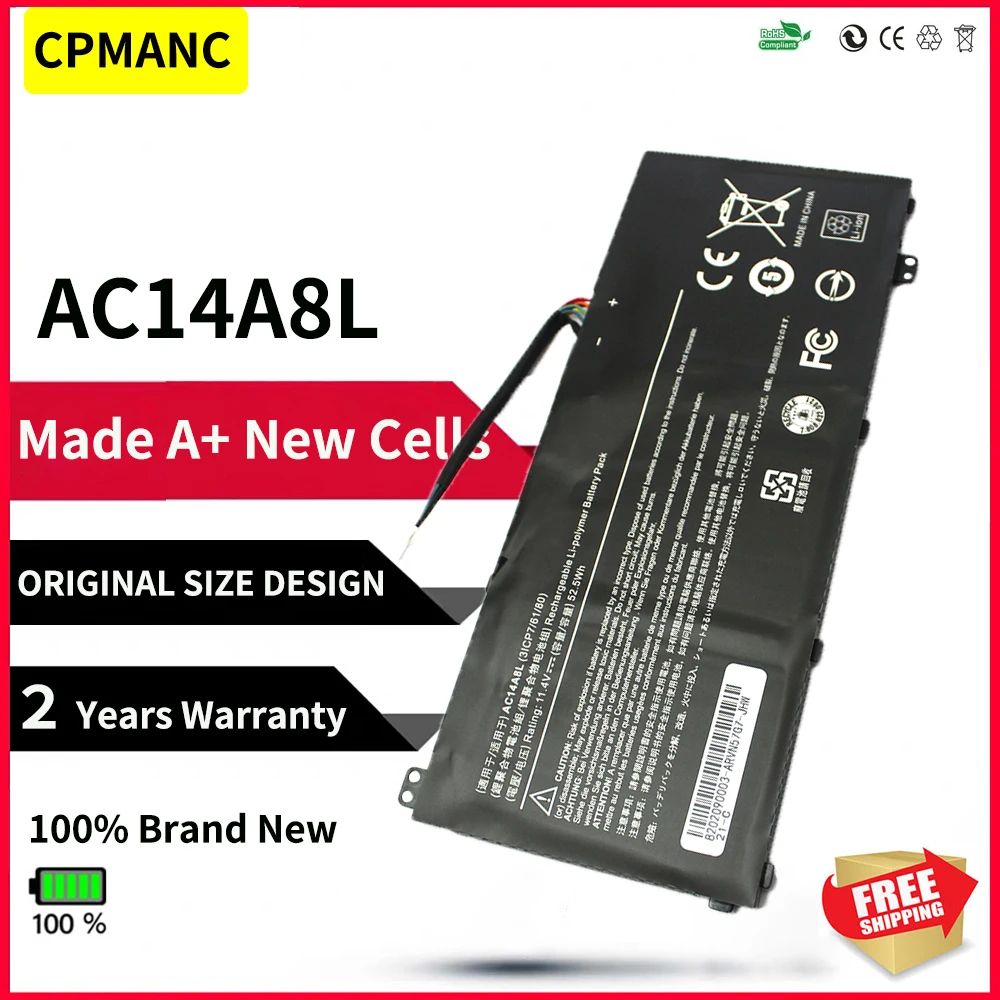 Cpmanc AC14A8L Lapt…