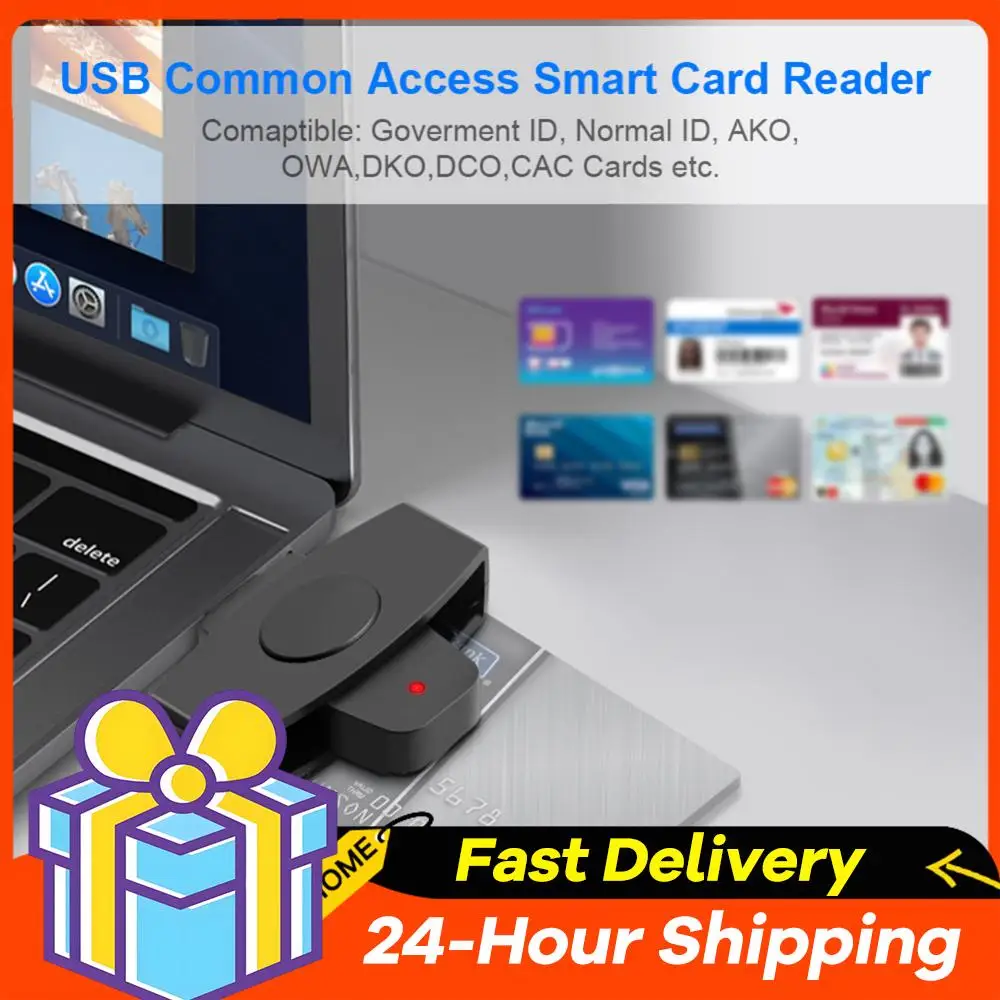 

Портативный считыватель смарт-карт CAC, внешний считыватель EMV-карт, аксессуары для банковских и налоговых деклараций, поддержка Windows и OS