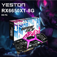 Yeston New  RX 6600 RX 6650 XT RX RX 6500 XT Graphic Card GDDR6 Game Video Card RGB Computer Desktop GPU