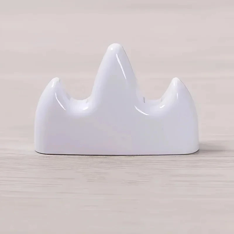 2pcsWhite mountain-shaped plastic pen holder，Chinese calligraphy brush storage rack, anti-fall pen holder，Multi-purpose kitchen