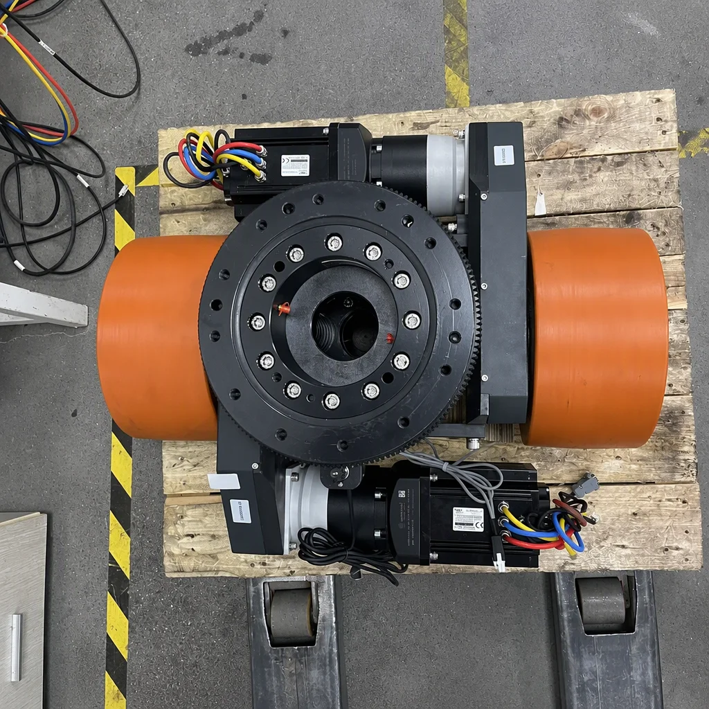 CE ODM OBM 0.3T Load AGV Traction Drive Unit 400W 80m/min Speed 85mm Wheel 196mm Rotation Model CD85-400W-A For Warehouse