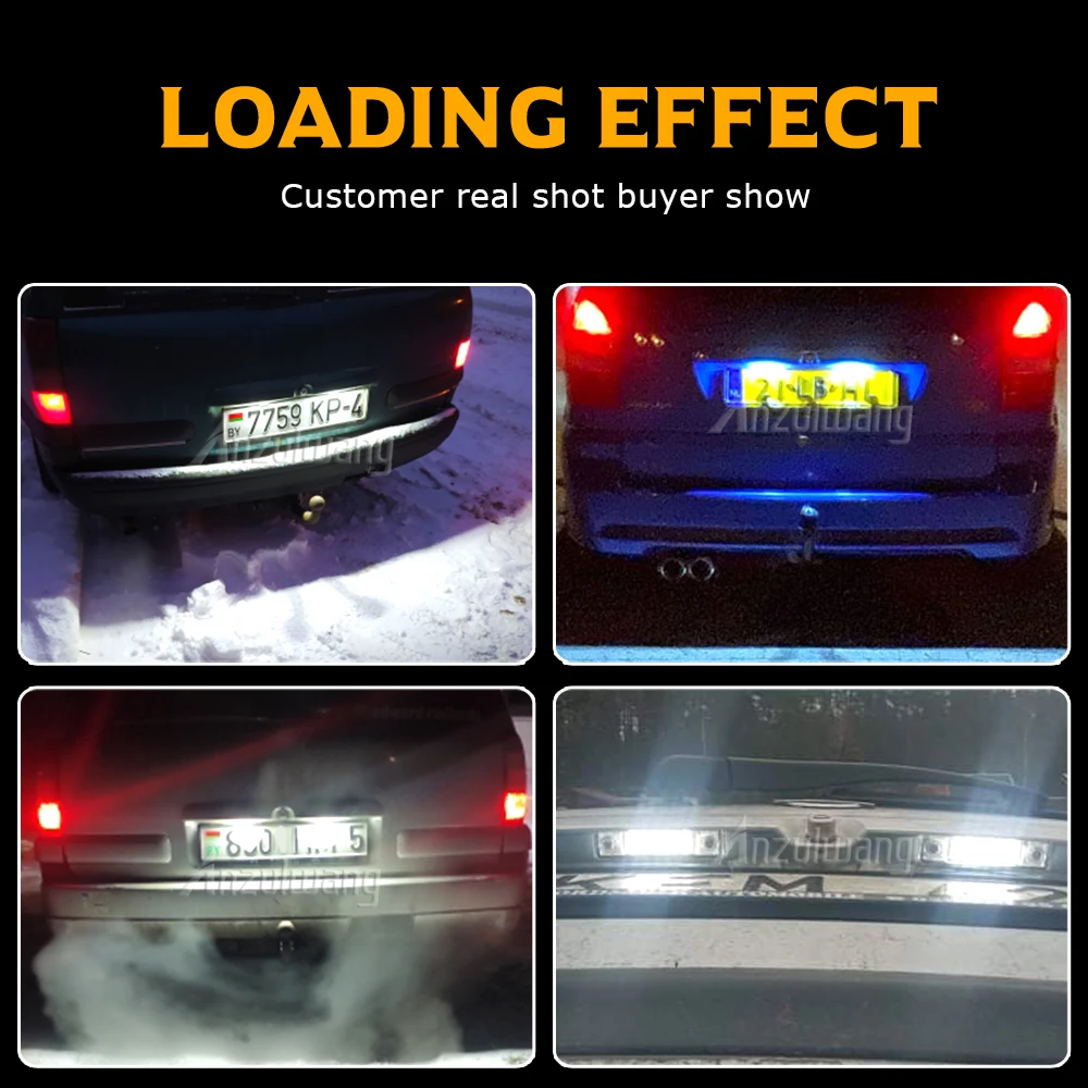 LED لا خطأ Canbus لوحة ترخيص السيارة ضوء رقم السيارات مصباح تحذير لأوبل كورسا فيكترا B أسترا F G أوميغا A B Zafira A Signum