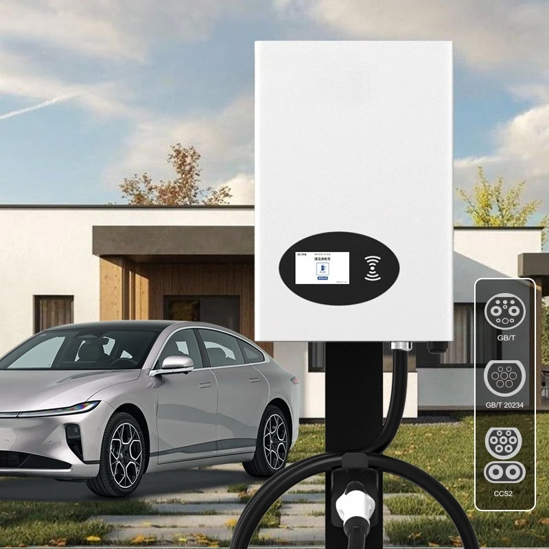 New 20-40kW DC CCS1/CCS2/GB/T Fast Charging EV Charging Station Wall Mount IP54 380V Input