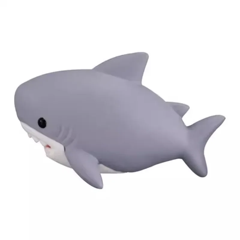 Kawaii Shark Modeling Line Up Doll Gashapon Desktop Ornament Action Figure Model Toys