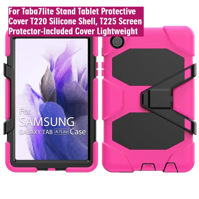 

For Taba7lite Stand Tablet Protective Cover T220 Silicone Shell, T225 Screen Protector-Included Cover Lightweight