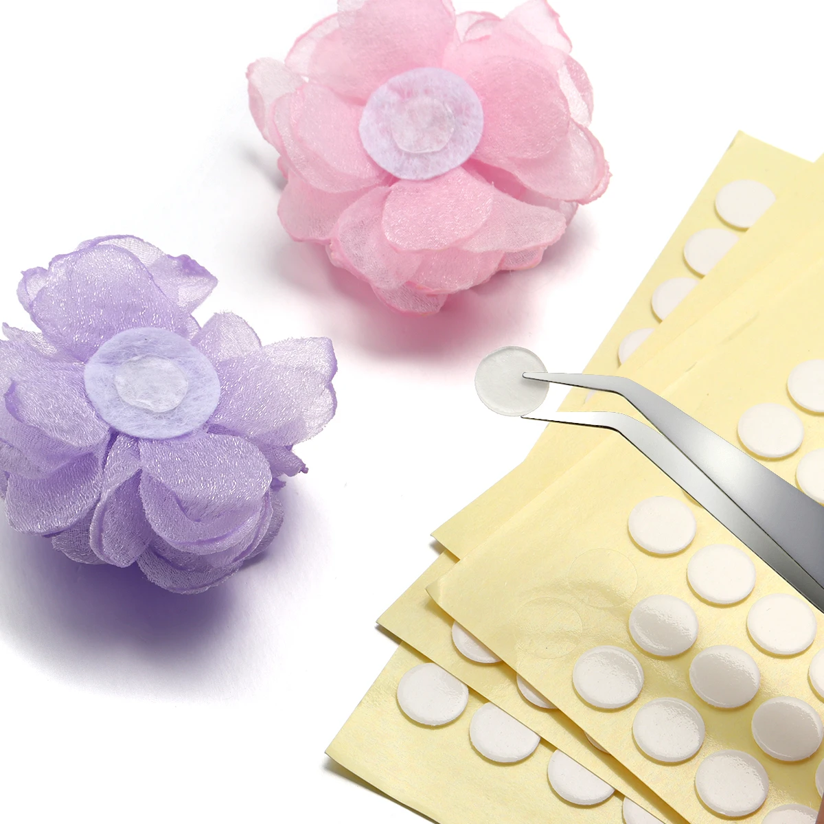 300-600pcs Transparent Double Sided Glue Pads Round Dot Sticker Self Adhesive Label For Jewelry Making DIY Hair Clips Nail Art