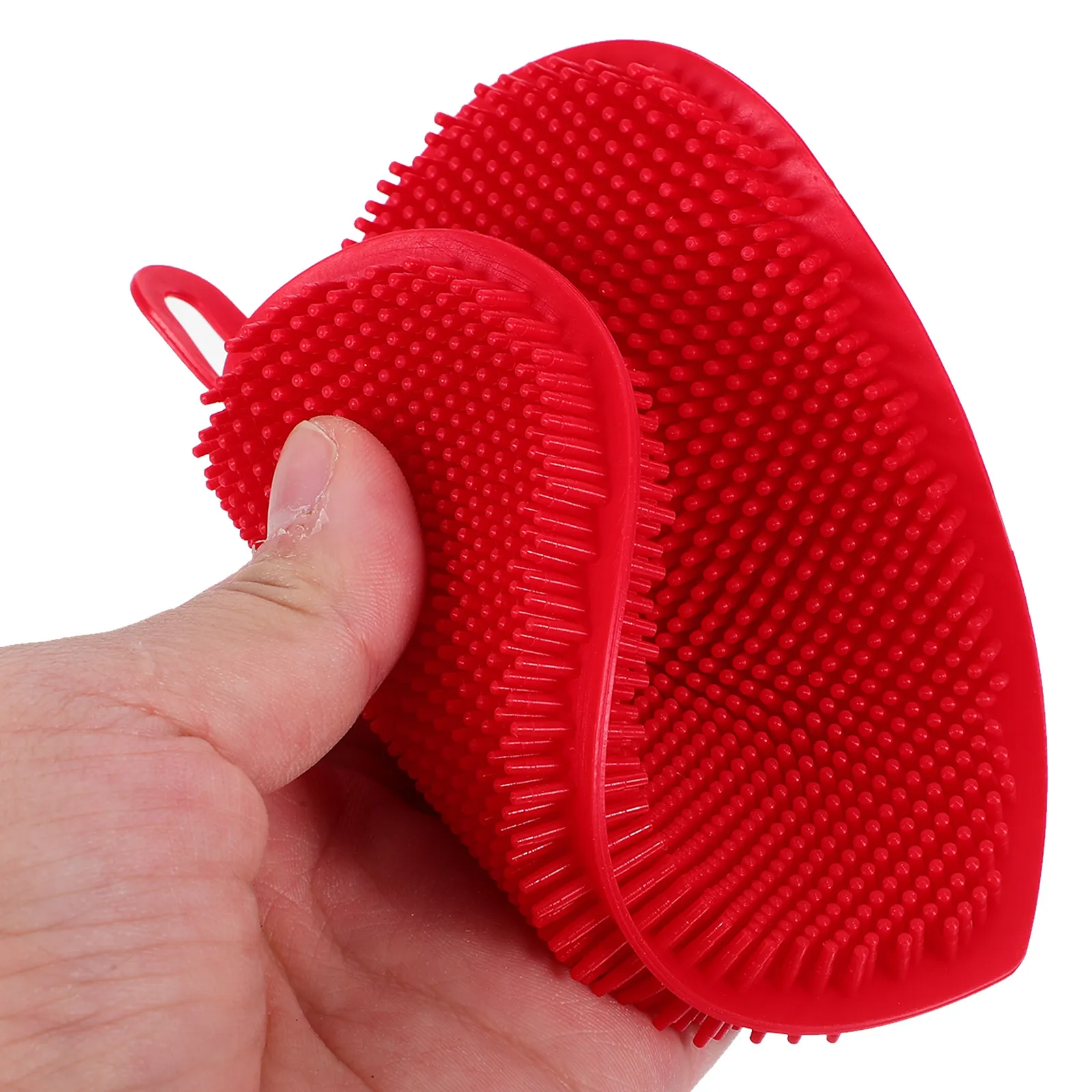 Silicone Dish Washing Brush for Kitchen Cleaning Non-Stick Scrubber for Plates Bowls Pots Pans Fruits Vegetables Cars Baths
