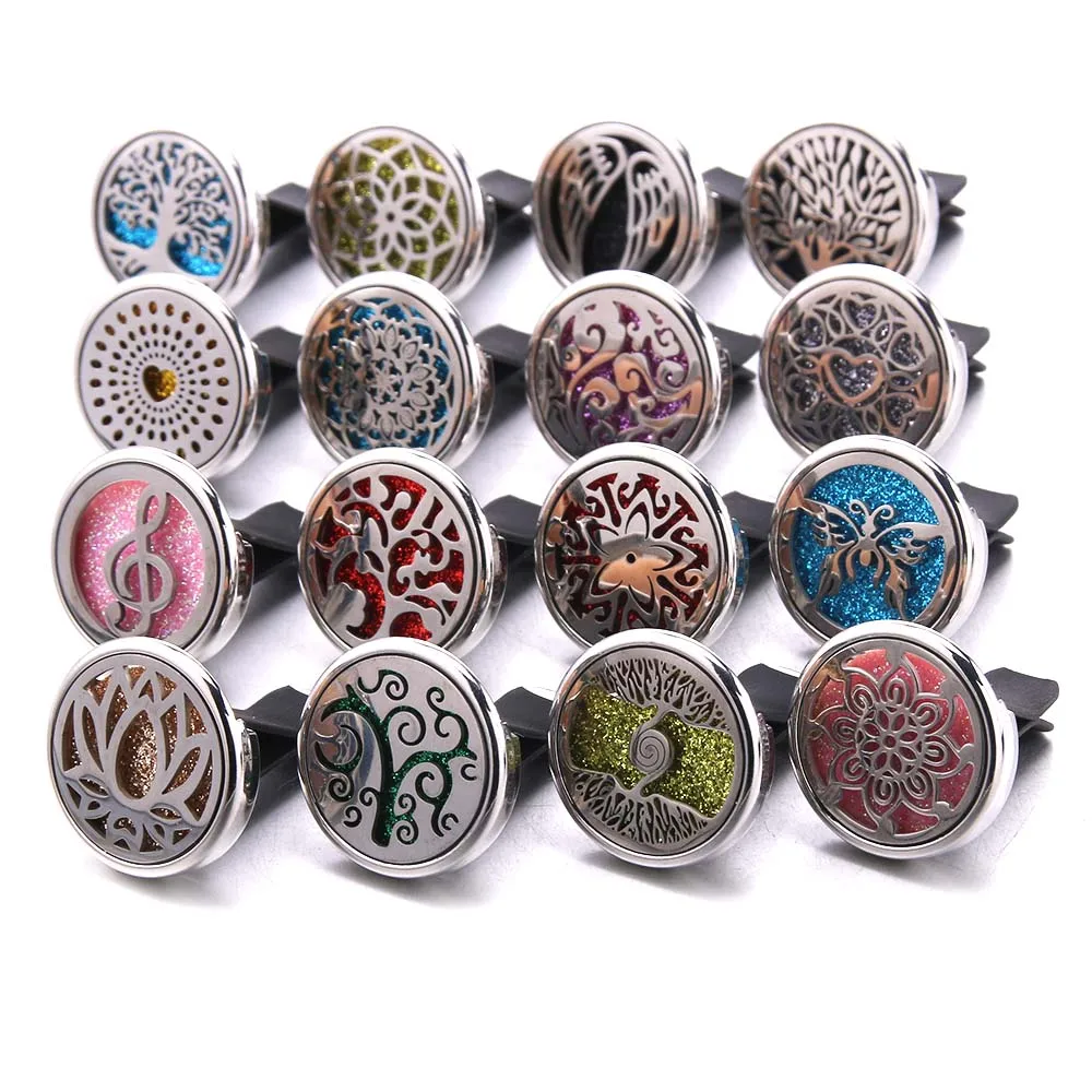 10Pcs/Lot Mixed Aromatherapy Car Perfume Diffuser Amulet High Quality Car Clip Aromatherapy Essential Oil Diffuser Wholesale