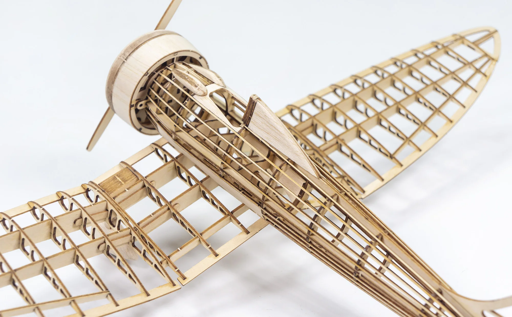 Echte Falke a5m 96 träger basierte Kampf waage antike Flugzeuge Holz solide DIY Montage Modell Set Holz spielzeug Ornamente Kinder geschenk – Detail 10
