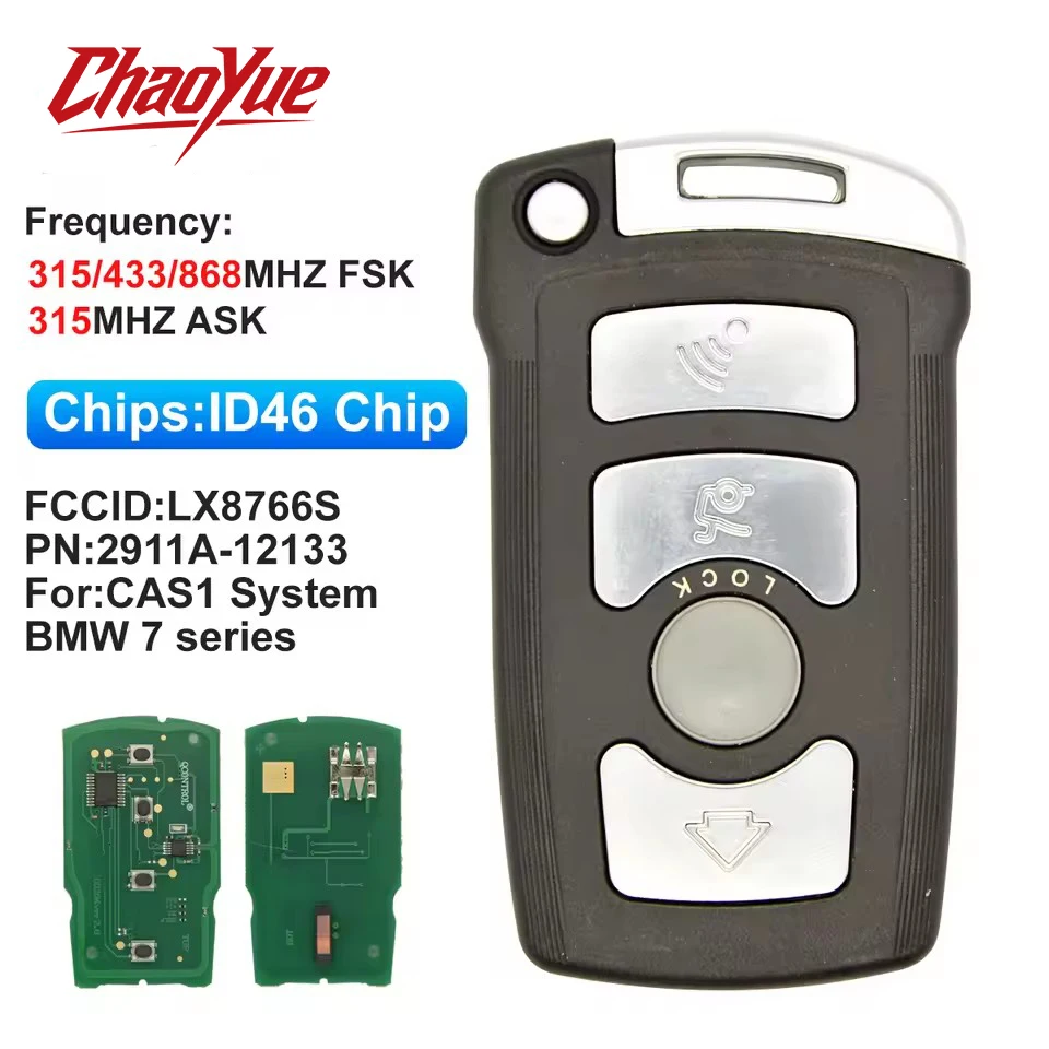 

ChaoYue Full Remote Car Key 7945 chip For BMW 7 Series 730/740 (E65 / E66) CAS1 / CAS2 Anti-theft System 315/315LP/433/868MHZ